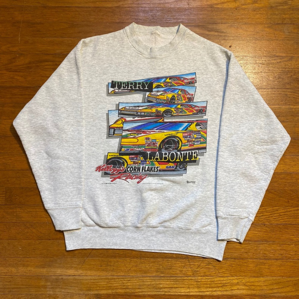 Vintage 1996 Terry Labonte Kelloggs Racing Crewneck Sweatshirt Mens Medium‎